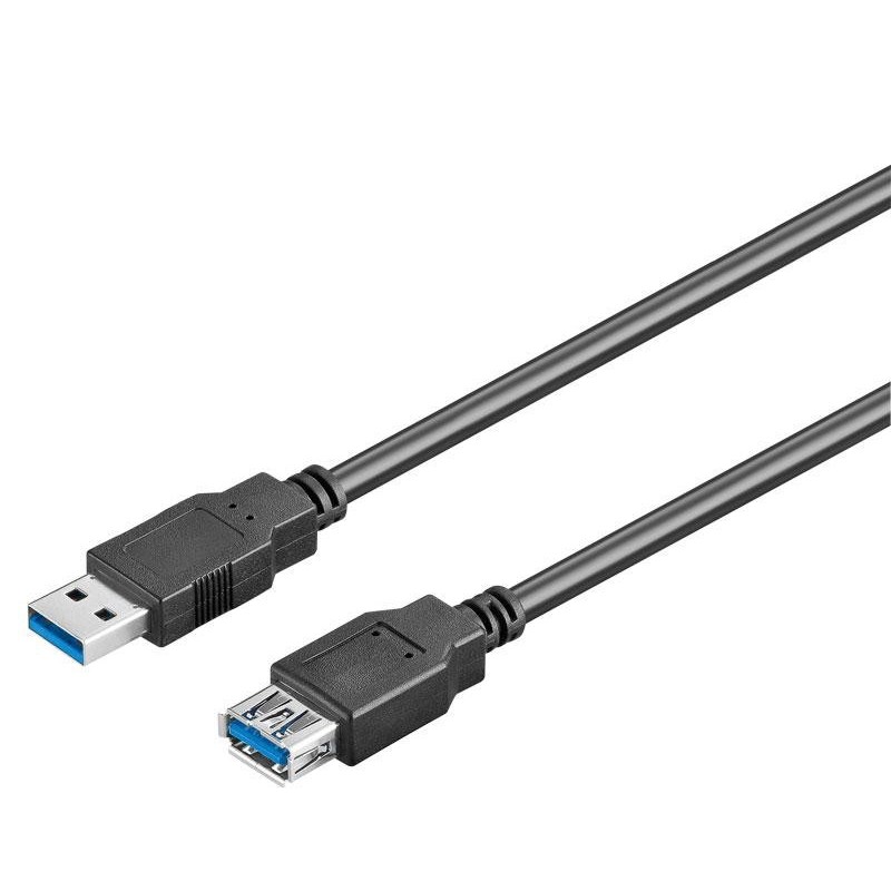 Conexión USB-A 3.0 macho-hembra USB-A 3.0 1,8m.