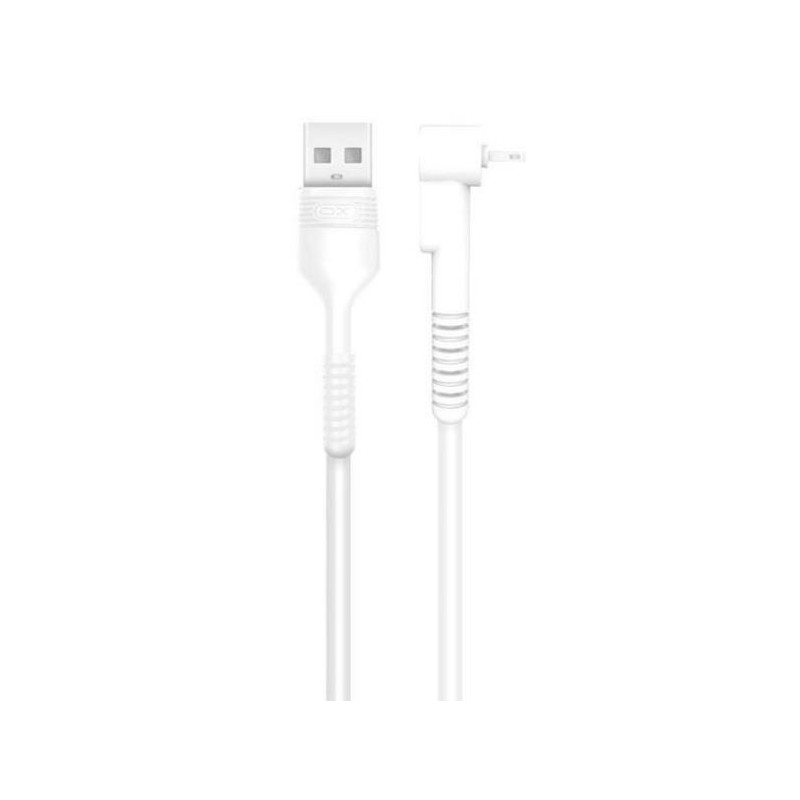 Cable Acodado Lightning a USB Blanco 1M 