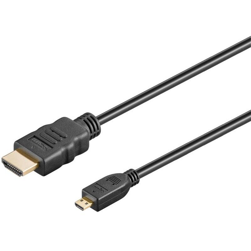 Conexión HDMI macho a Micro HDMI macho  2 metros.