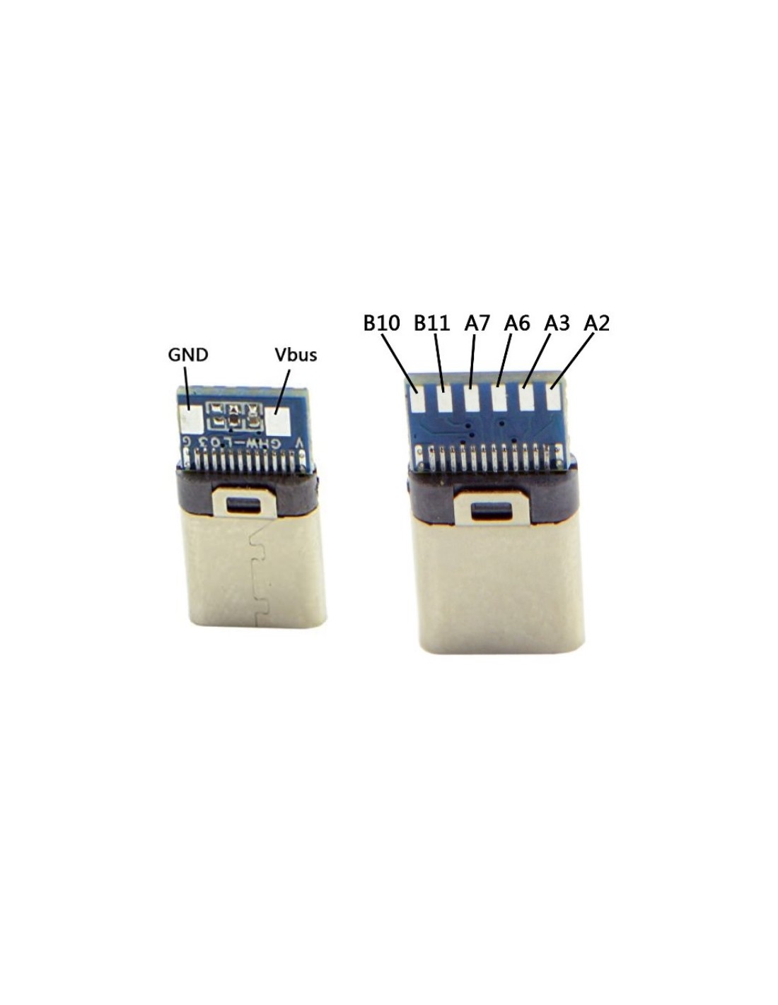 Conector USB Tipo C Hembra SMD - 24 pines/contactos