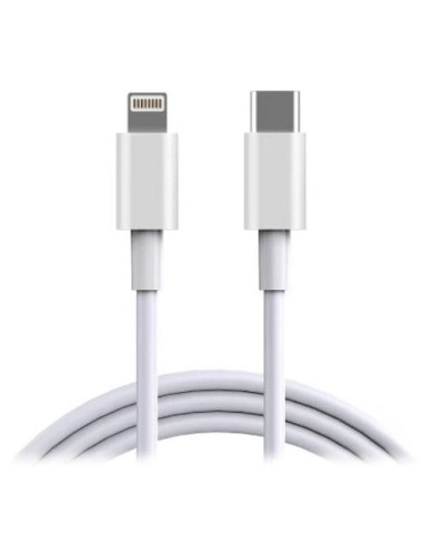Cable USB tipo C a Ligthning blanco 1 metro 