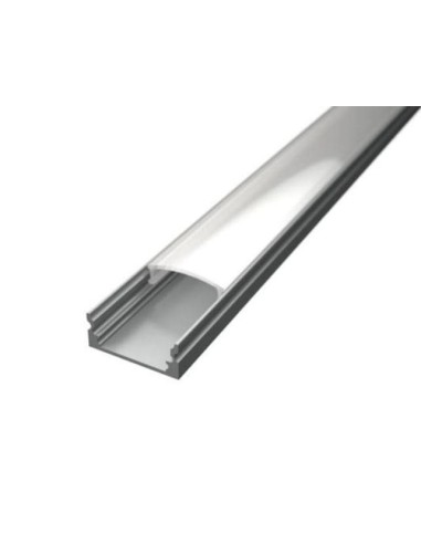 Perfil de aluminio con tapa difusa   tapas finales