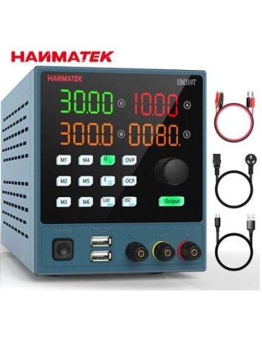 HM310T Fuente de alimentación 0-30V 0-10A