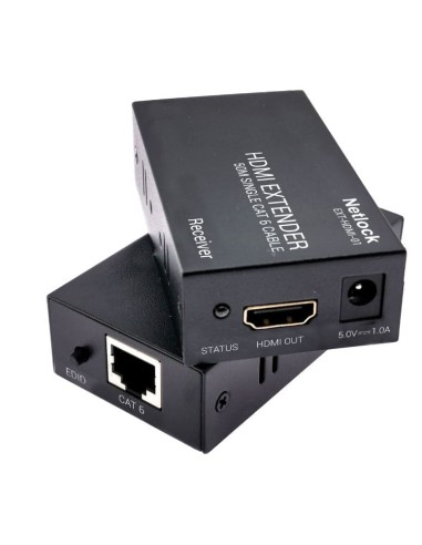 Extensor de HDMI por RJ45 Cat 6 hasta 50m