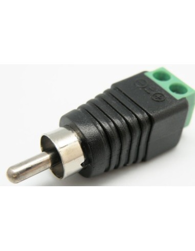 Conector RCA macho con tornillos 