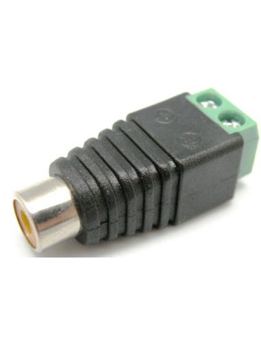 Conector RCA hembra con tornillos 