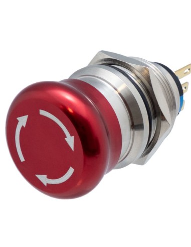 Seta de emergencia 28mm  acero inoxidable 22mm SPD