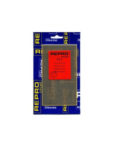 CT-3 Placa de baquelita topos paso 2 54 90 x 155mm