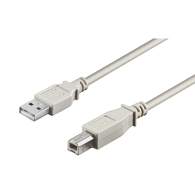 Conexión USB-A 2.0 macho-macho USB-B 2.0