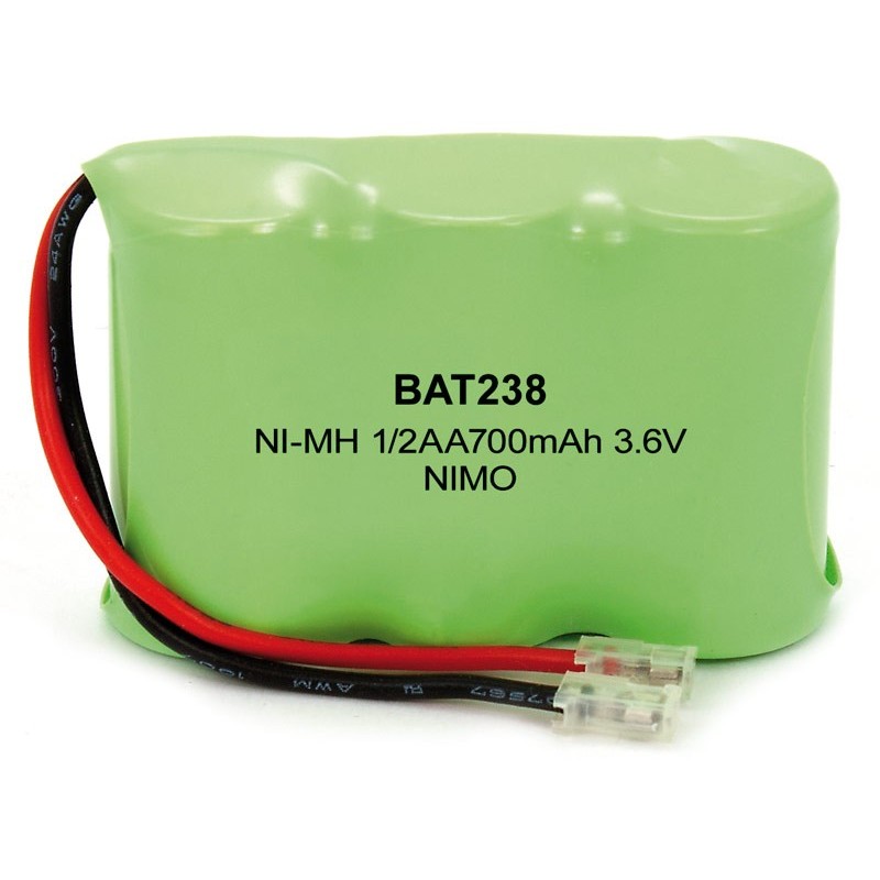 Pack de baterías 3,6V 700mAh NI-MH 1/2AA x 3