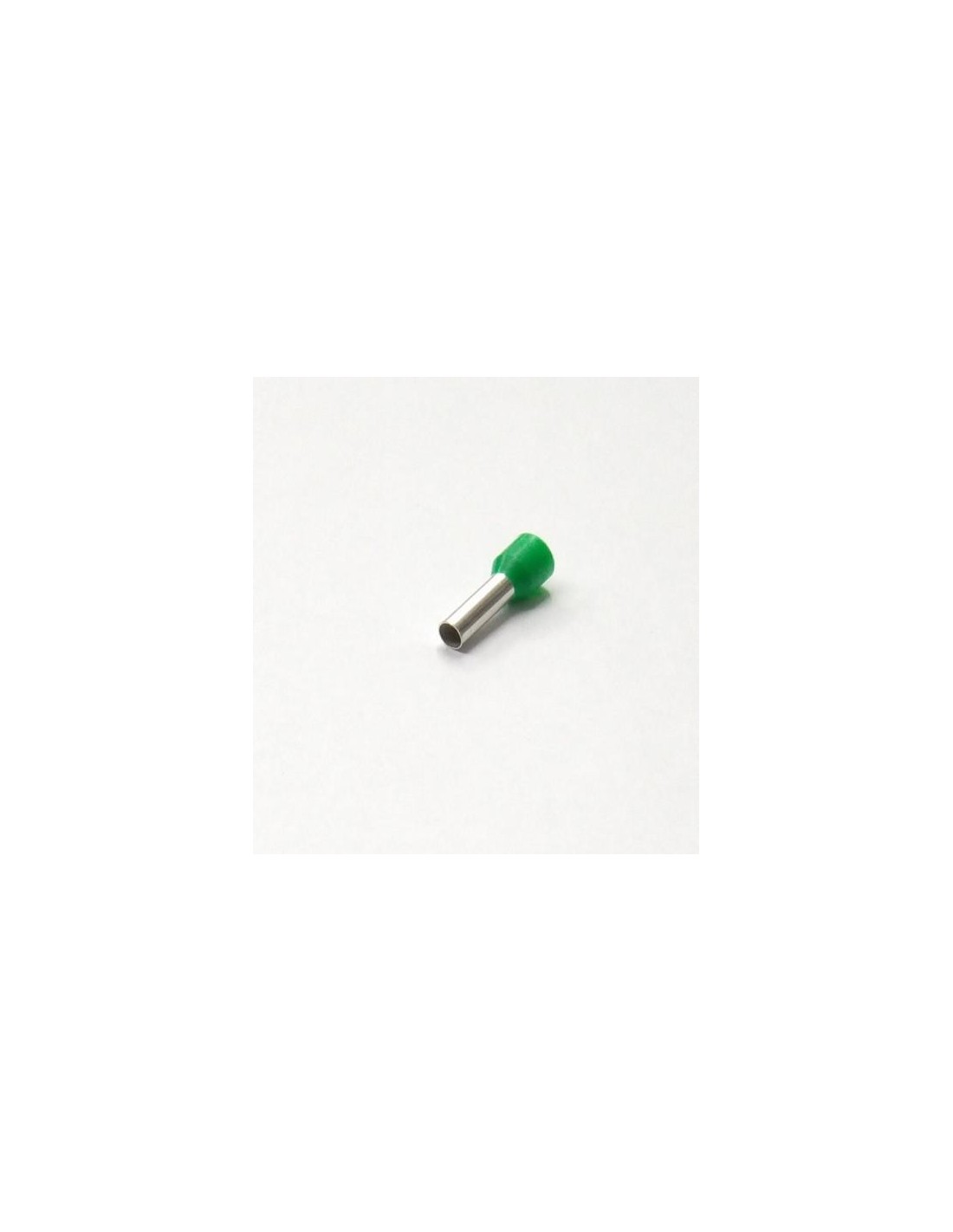 Punteras aisladas hueca para cable de 6mm verde